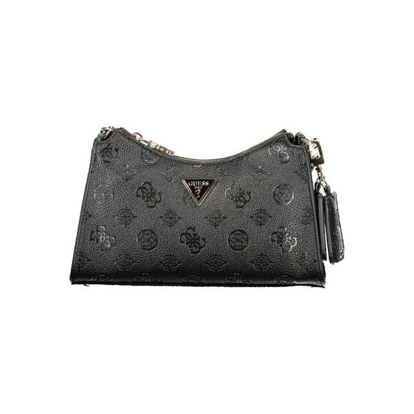 Guess Jeans Black Polyurethane Women Women's Handbag